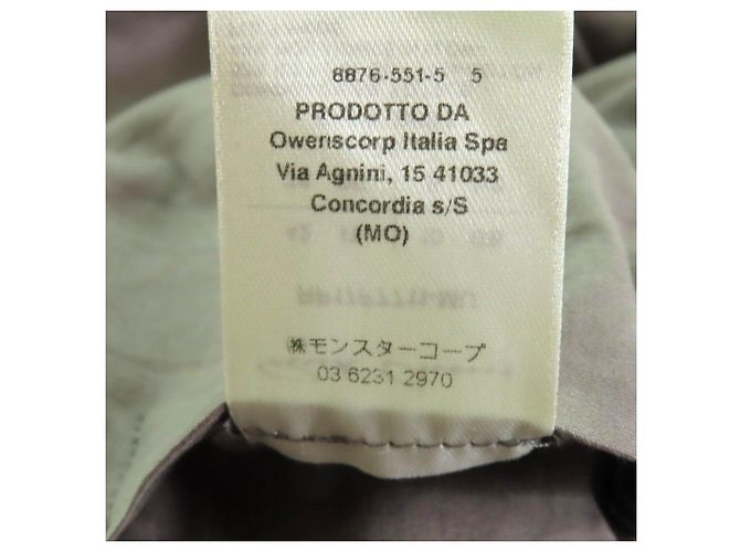 Rick Owens Blouson Cotton Nylon Jacket Verde Caqui - vista 11