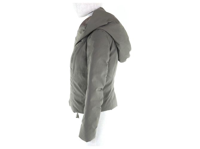Rick Owens Blouson Cotton Nylon Jacket Verde Caqui - vista 2