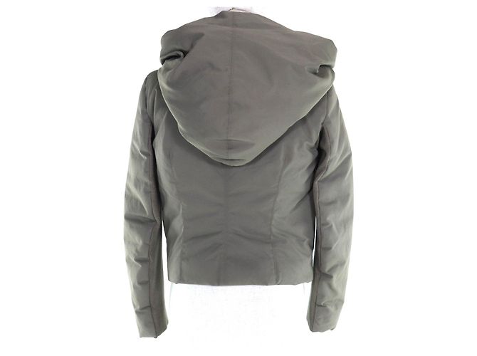 Rick Owens Blouson Cotton Nylon Jacket Verde Caqui - vista 3