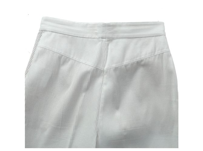 Pantalones de algodón Chanel Blanco - vista 4