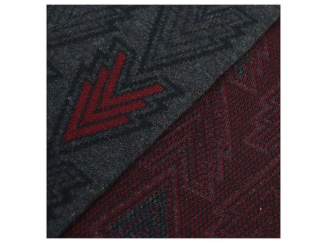 Louis Vuitton Escharpe Triple V Wool Scarf Marrone - vista 5