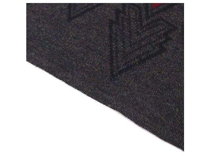Louis Vuitton Escharpe Triple V Wool Scarf Marrone - vista 6