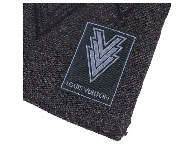 Louis Vuitton Escharpe Triple V Wool Scarf Marrone - vista 7