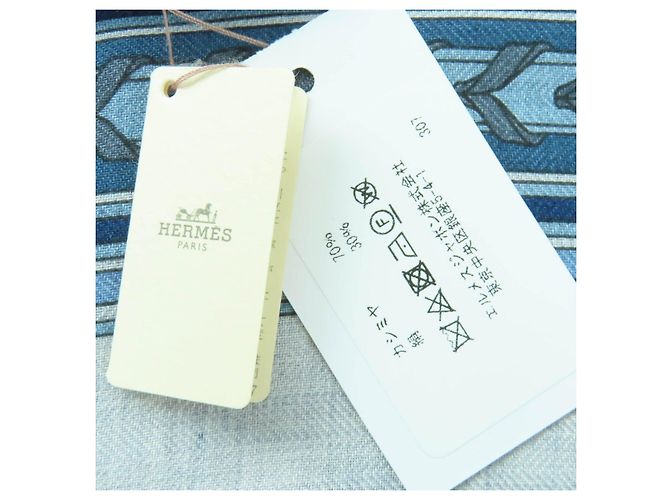 Sciarpa in cashmere Hermès Stall ET GRIS GRIS Marrone - vista 10