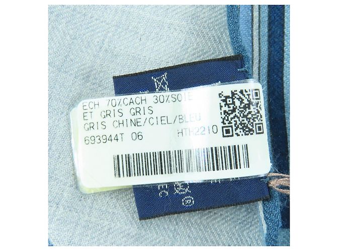 Sciarpa in cashmere Hermès Stall ET GRIS GRIS Marrone - vista 9