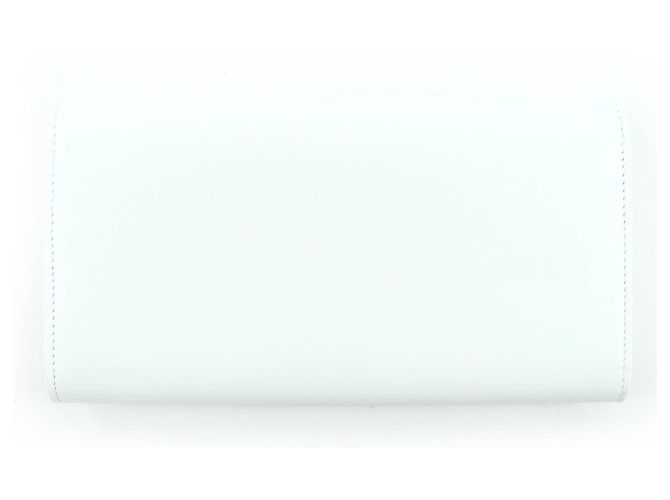 Cartera larga de piel con logo Jil Sander Blanco - vista 3