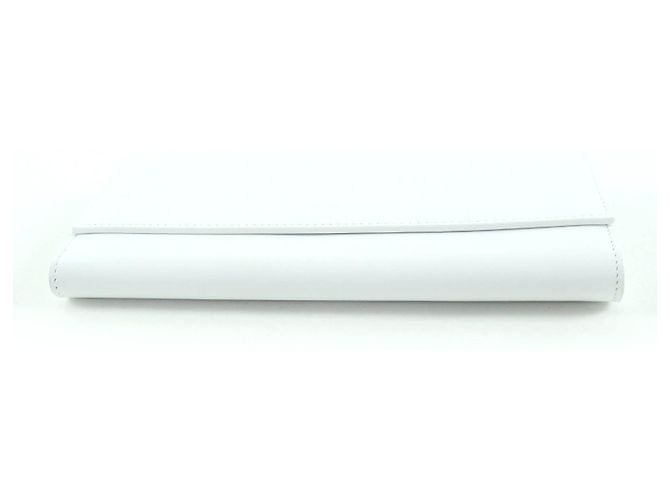 Cartera larga de piel con logo Jil Sander Blanco - vista 4