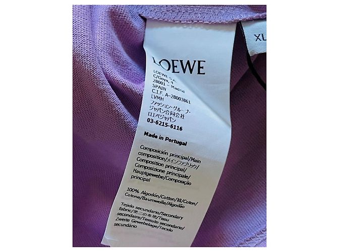 Cropped Loewe Anagram Viola in Cotone Porpora - vista 11