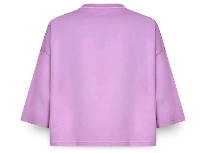 Cropped Loewe Anagram Viola in Cotone Porpora - vista 8