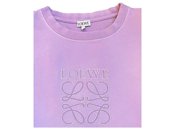 Cropped Loewe Anagram de Algodón Rosa - vista 13