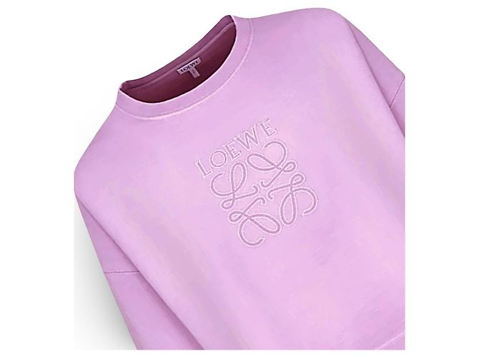Cropped Loewe Anagram de Algodón Rosa - vista 15