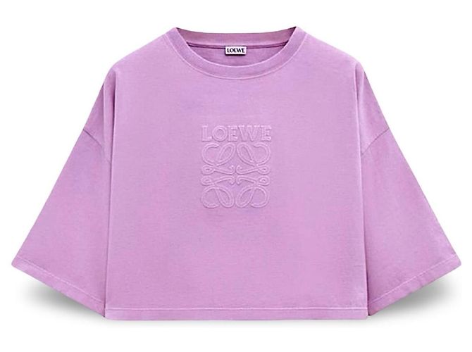 Cropped Loewe Anagram de Algodón Rosa - vista 3