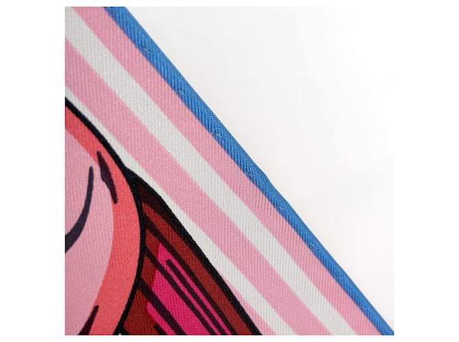 Sciarpa Louis Vuitton LV Unlocked Rosa Multicolore - vista 3