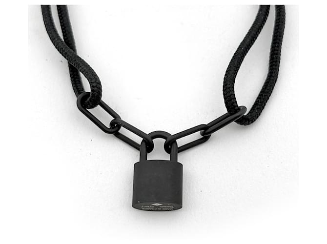 Bracciale Charm Lockit Virgil Abloh Argento Louis Vuitton Nero - vista 2