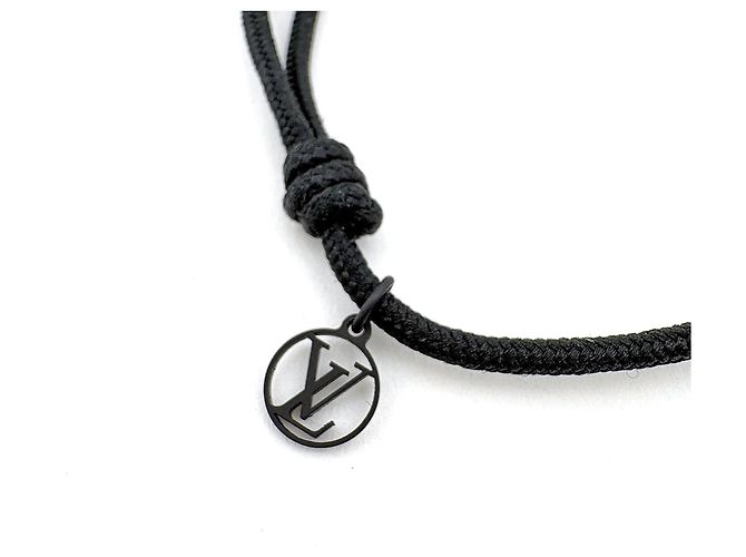 Bracciale Charm Lockit Virgil Abloh Argento Louis Vuitton Nero - vista 3