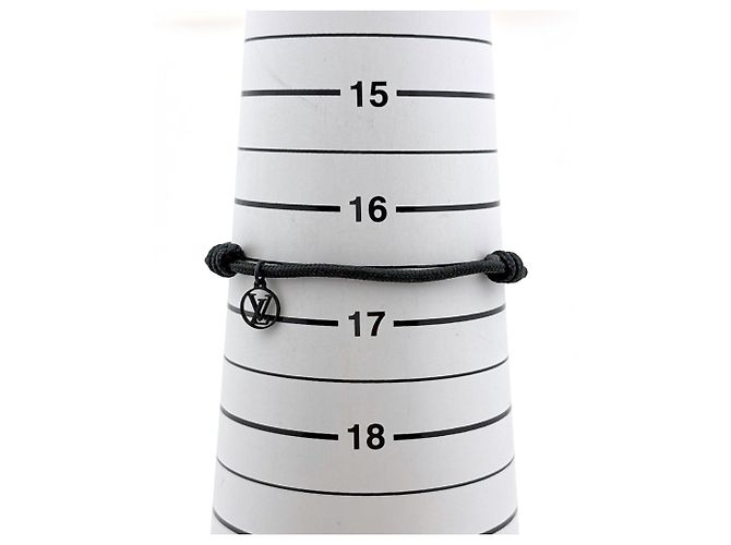 Bracciale Charm Lockit Virgil Abloh Argento Louis Vuitton Nero - vista 4