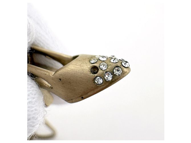 Collana Chanel placcata in oro con strass D'oro - vista 4