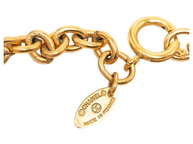 Collana Chanel Logo Placcata Oro D'oro - vista 5