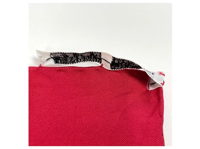 Hermès Hermes Carre 90 L’Hiver en Poste Schal Rot Mehrfarben - Ansicht 3