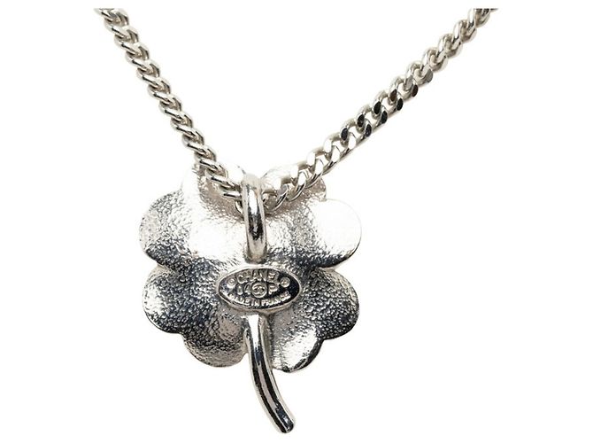 Collana Chanel Coco Mark Motivo Trifoglio Beige - vista 2