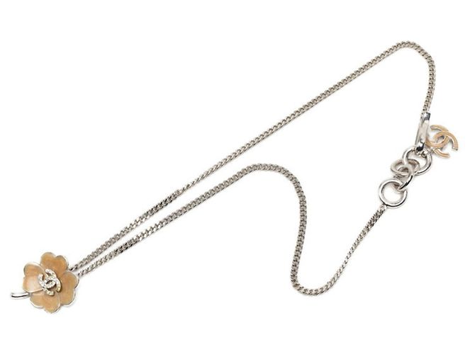 Collana Chanel Coco Mark Motivo Trifoglio Beige - vista 3