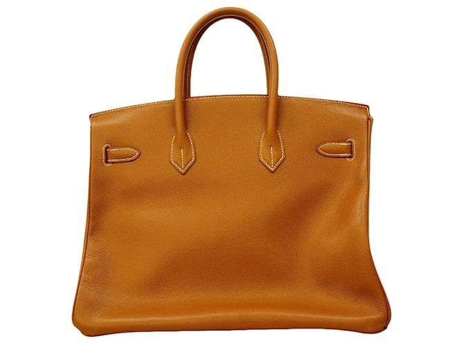 Hermès Borsa Hermes Birkin 35 D'oro - vista 11