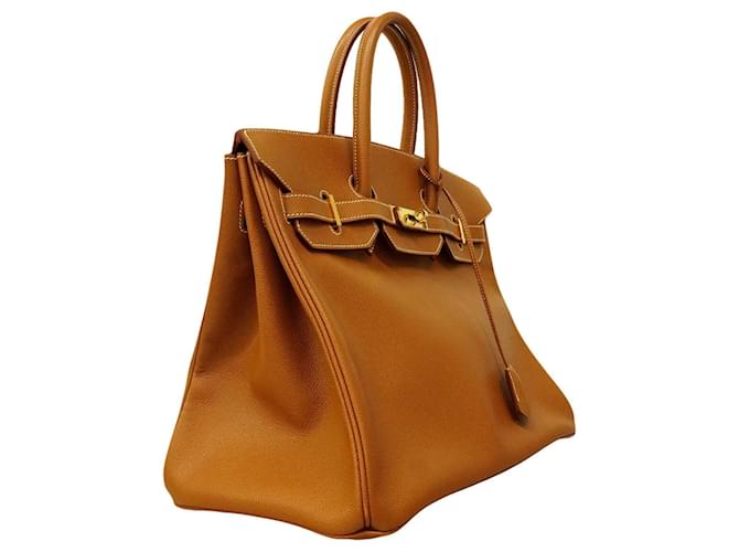 Hermès Borsa Hermes Birkin 35 D'oro - vista 2