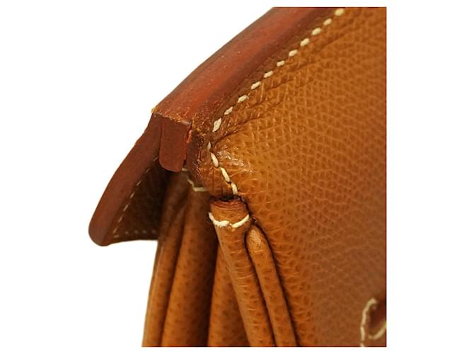 Hermès Borsa Hermes Birkin 35 D'oro - vista 7