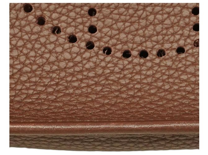 Hermès Borsa a tracolla Hermes Evelyne TPM Marrone - vista 9