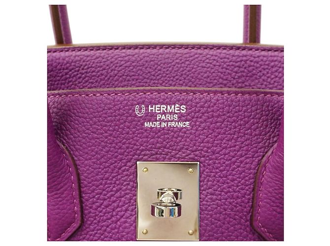 Hermès Borsa Hermes Birkin 35 Togo Anemone - vista 5