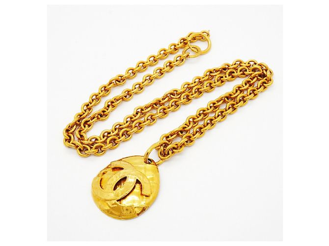 Collana Chanel placcata oro D'oro - vista 3