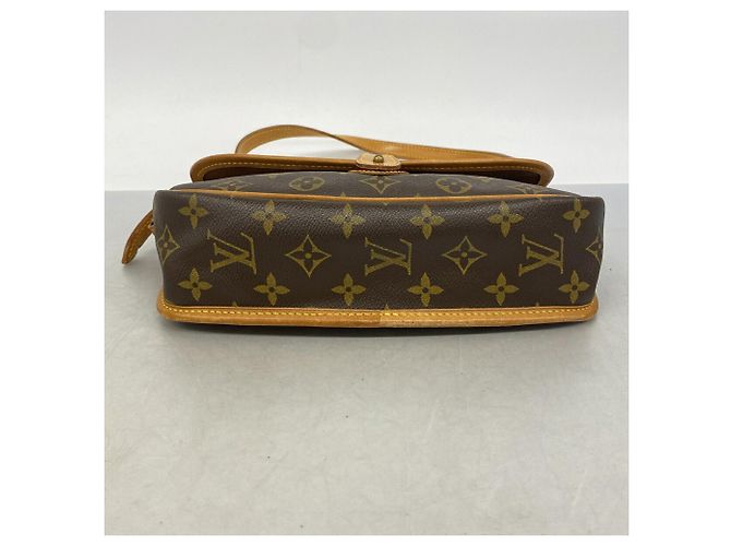Borsa a tracolla Louis Vuitton Monogram Gibeciere PM Marrone - vista 3