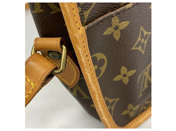Borsa a tracolla Louis Vuitton Monogram Gibeciere PM Marrone - vista 8