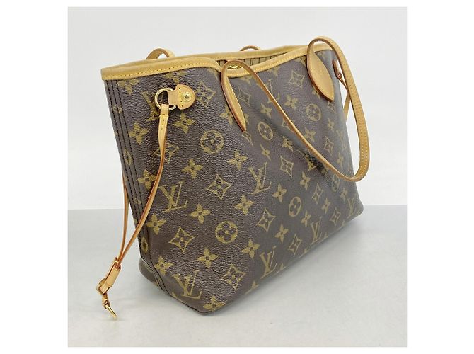 Borsa Tote Louis Vuitton Monogram Neverfull PM Marrone - vista 2