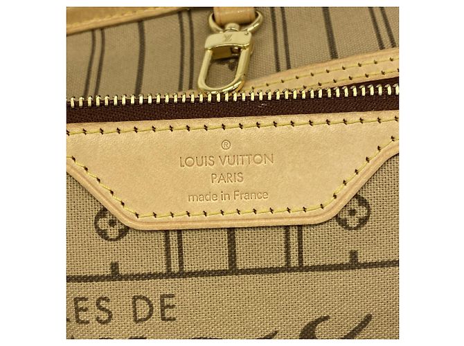 Borsa Tote Louis Vuitton Monogram Neverfull PM Marrone - vista 5