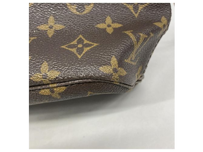 Borsa Tote Louis Vuitton Monogram Neverfull PM Marrone - vista 6