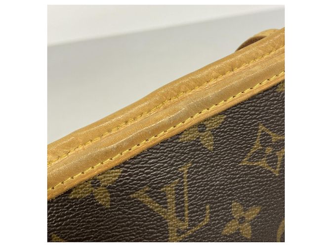 Borsa Tote Louis Vuitton Monogram Neverfull PM Marrone - vista 9