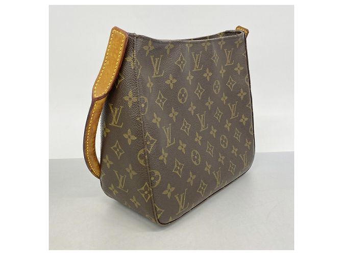 Borsa a tracolla Louis Vuitton Monogram Looping MM Marrone - vista 2