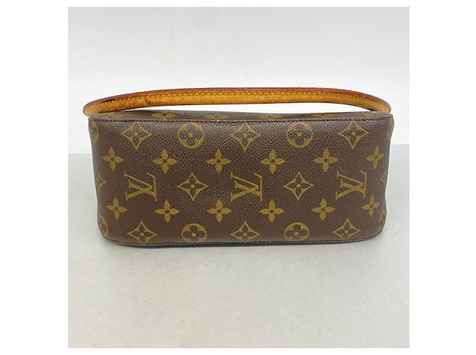 Borsa a tracolla Louis Vuitton Monogram Looping MM Marrone - vista 3