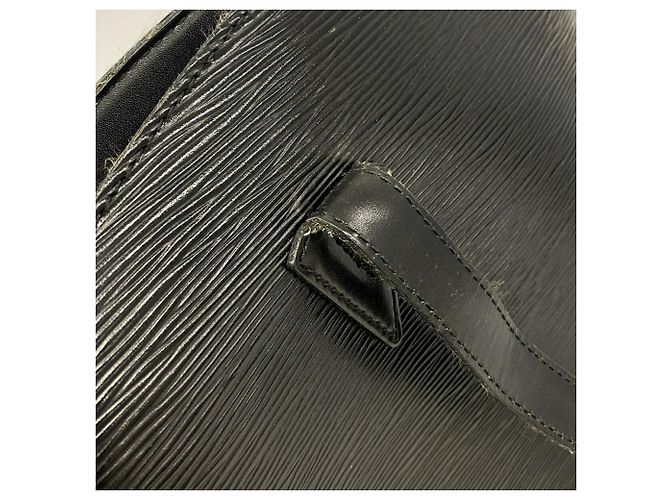 Borsa a tracolla Louis Vuitton Epi Saint Jacques Nero - vista 9