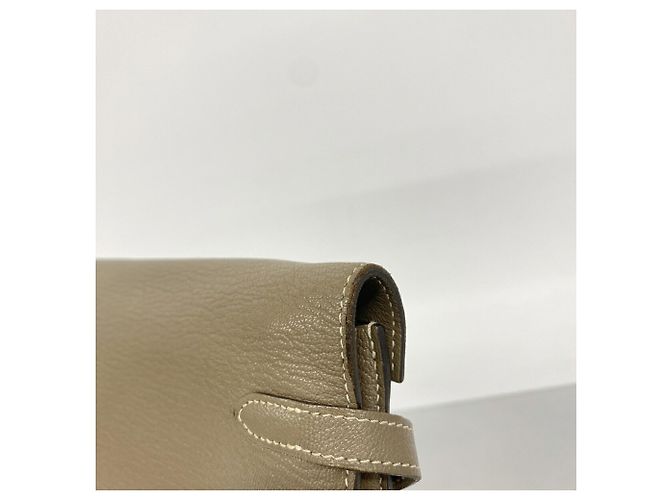 Hermès Cartera larga Hermes Kelly en gris Etoupe Gris pardo - vista 6