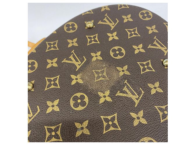 Borsa Tote Louis Vuitton Monogram Bucket GM Marrone - vista 12