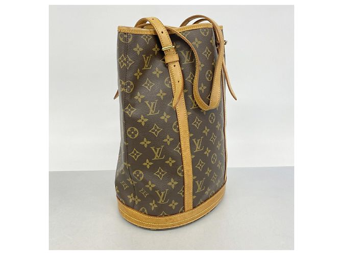 Borsa Tote Louis Vuitton Monogram Bucket GM Marrone - vista 2