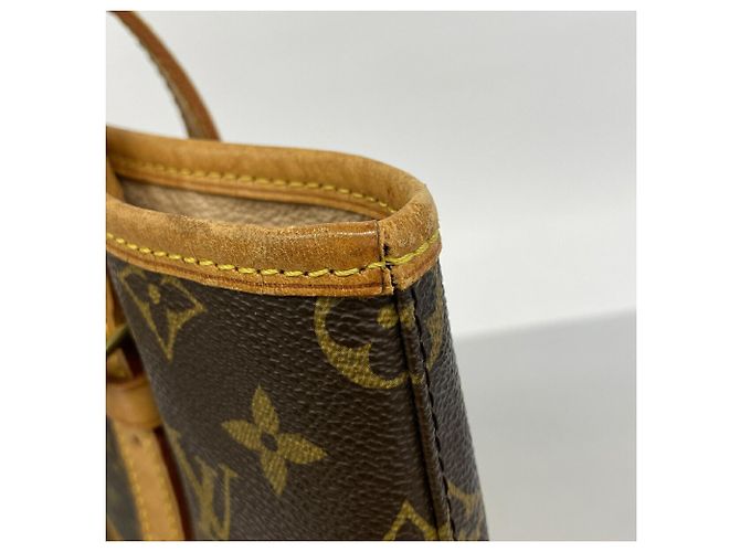Borsa Tote Louis Vuitton Monogram Bucket GM Marrone - vista 8