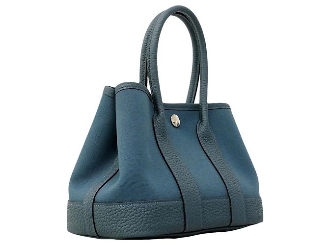 Hermès Borsa Tote Hermes Neo Garden Blu - vista 2