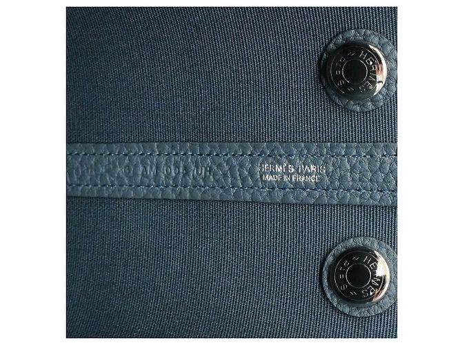 Hermès Borsa Tote Hermes Neo Garden Blu - vista 5