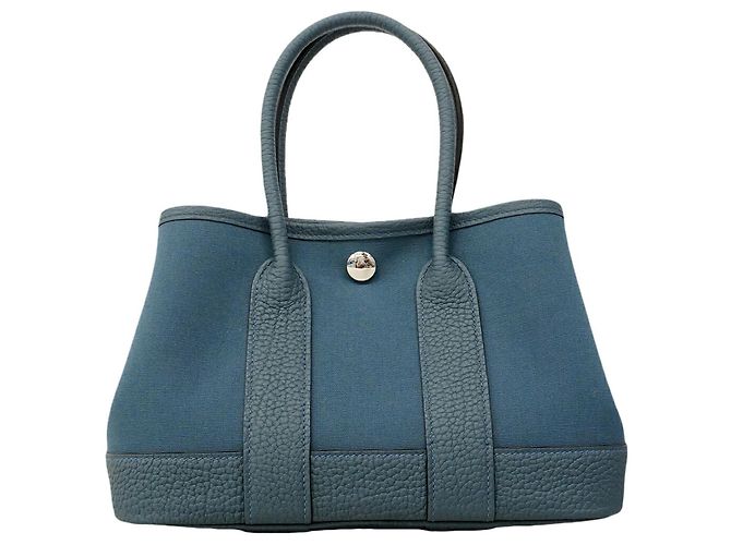 Hermès Borsa Tote Hermes Neo Garden Blu - vista 6