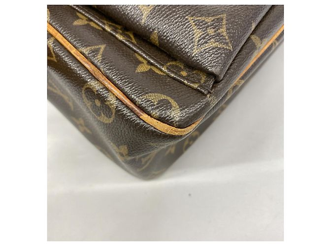 Borsa a tracolla Louis Vuitton Monogram Vivacite GM Marrone - vista 6
