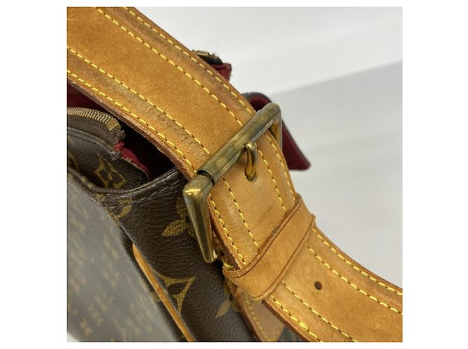 Borsa a tracolla Louis Vuitton Monogram Vivacite GM Marrone - vista 7