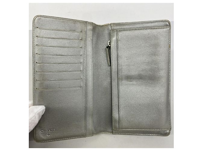 Cartera larga Chanel de piel de cordero negra Negro - vista 3